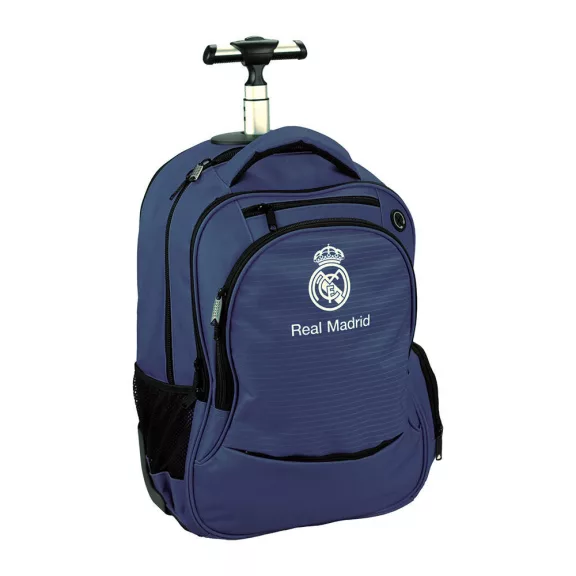 Real Madrid Blue gurulós iskolatáska, táska 48 cm Real Madrid Blue gurulós iskolatáska, táska 48 cm