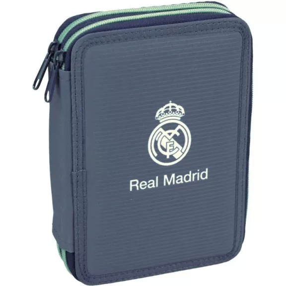 Real Madrid Blue tolltartó töltött 2 emeletes Real Madrid Blue tolltartó töltött 2 emeletes