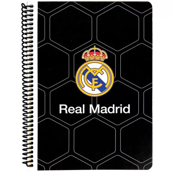 Real Madrid Black B/5 vonalas spirál füzet 70 lapos Real Madrid Black B/5 vonalas spirál füzet 70 lapos