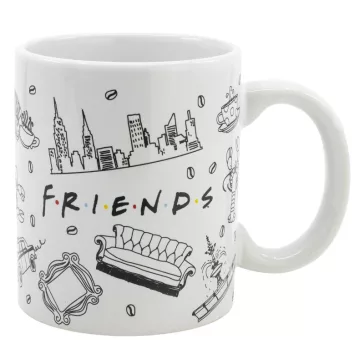 Jóbarátok NYC porcelán bögre 325 ml Díszdobozban