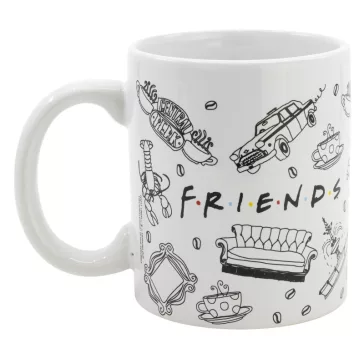 Jóbarátok NYC porcelán bögre 325 ml Díszdobozban