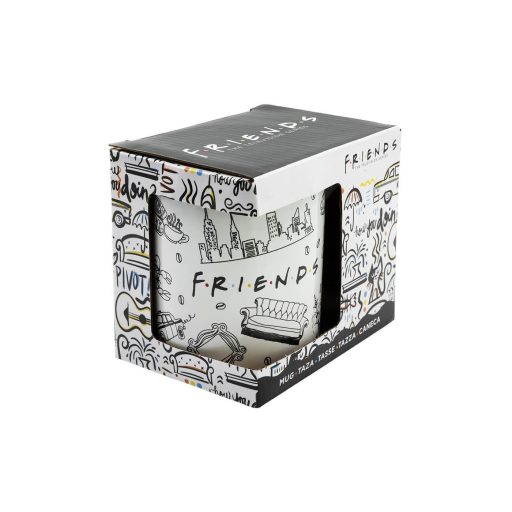 Jóbarátok NYC porcelán bögre 325 ml Díszdobozban