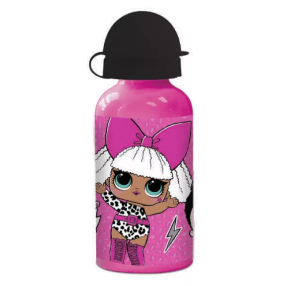 LOL Surprise Pink alumínium kulacs ivókupakkal 400 ml LOL Surprise Pink alumínium kulacs ivókupakkal 400 ml