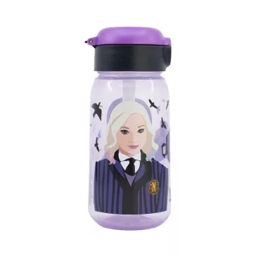   Wednesday Nevermore Academy műanyag szívószálas kulacs 510 ml