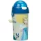 Disney Jégvarázs Together We Lead műanyag szívószálas kulacs akasztóval 500 ml