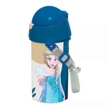   Disney Jégvarázs Together We Lead műanyag szívószálas kulacs akasztóval 500 ml