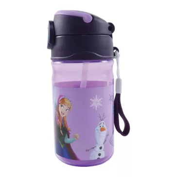   Disney Jégvarázs Modern Magic műanyag szívószálas kulacs akasztóval 350 ml