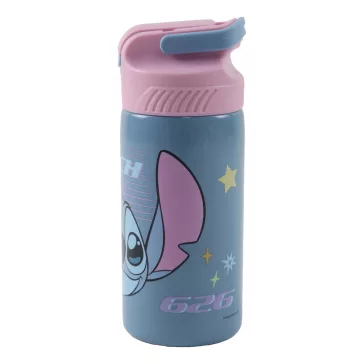   Disney Lilo és Stitch, a csillagkutya Alien 626 alumínium szívószálas kulacs akasztóval 500 ml