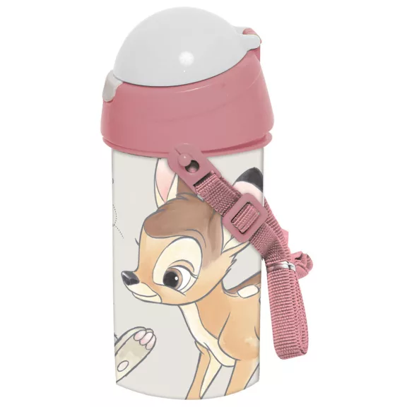Disney Bambi Cute műanyag szívószálas kulacs akasztóval 500 ml Disney Bambi Cute műanyag szívószálas kulacs akasztóval 500 ml