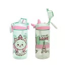 Disney Marie Little Lady műanyag szívószálas kulacs akasztóval 450 ml Disney Marie Little Lady műanyag szívószálas kulacs akasztóval 450 ml