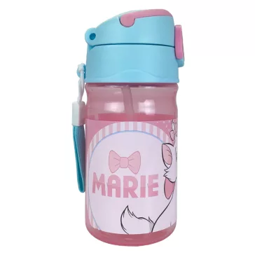   Disney Marie Dots műanyag szívószálas kulacs akasztóval 350 ml