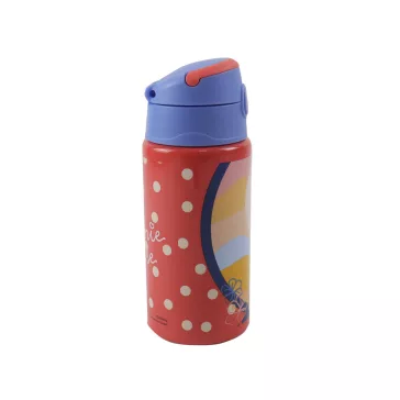   Disney Minnie Summer alumínium szívószálas kulacs akasztóval 500 ml