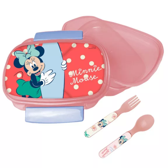 Disney Minnie Summer szendvicsdoboz + evőeszköz szett Disney Minnie Summer szendvicsdoboz + evőeszköz szett