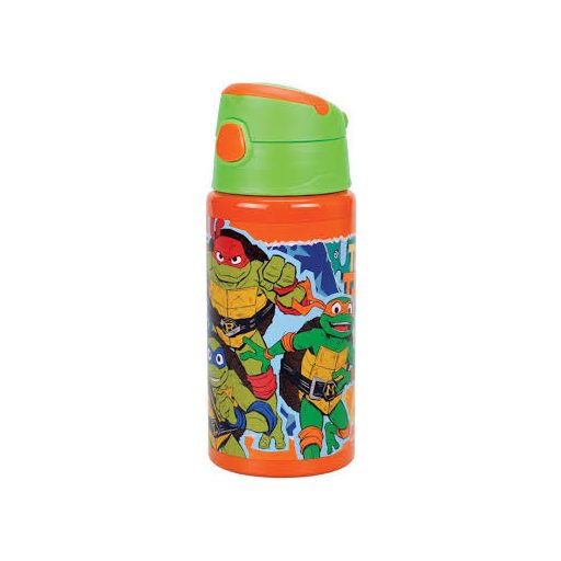 Tini Nindzsa Teknőcök Pizza Power alumínium szívószálas kulacs akasztóval 500 ml