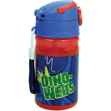   Pókember Spidey Dino Webs műanyag szívószálas kulacs akasztóval 350 ml