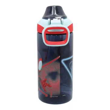   Pókember Spidey Web műanyag szívószálas kulacs akasztóval 450 ml