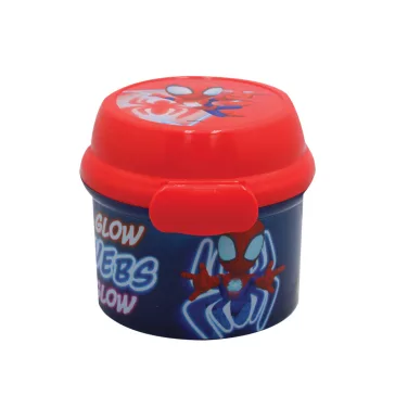   Pókember Spidey Glow műanyag snack tartó, uzsonnás doboz 270 ml