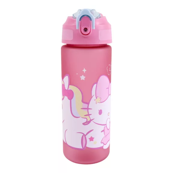 Hello Kitty Unicorn műanyag matt szívószálas kulacs 600 ml Hello Kitty Unicorn műanyag matt szívószálas kulacs 600 ml