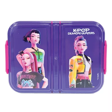   K-pop Démonvadászok Girls több rekeszes uzsonnás doboz, szendvicsdoboz