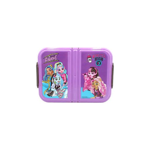 Monster High Clawsome több rekeszes uzsonnás doboz, szendvicsdoboz