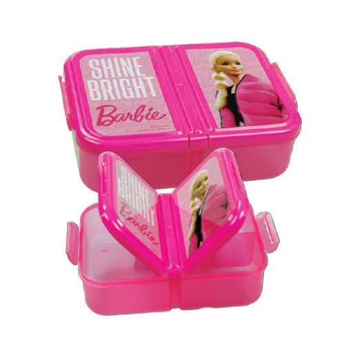 Barbie Shine Bright több rekeszes uzsonnás doboz, szendvicsdoboz