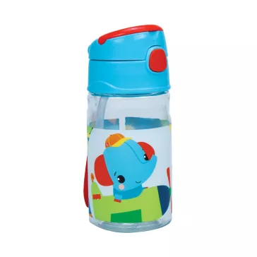   Fisher-Price Animals Fly műanyag szívószálas kulacs akasztóval 350 ml
