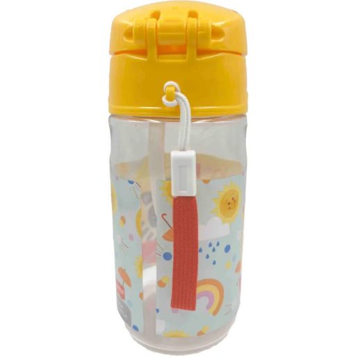 Fisher-Price Animals Hello műanyag szívószálas kulacs akasztóval 350 ml