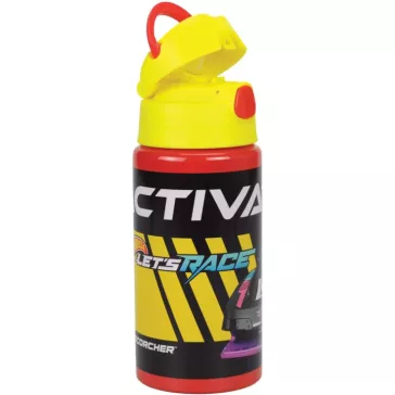   Hot Wheels Race alumínium szívószálas kulacs akasztóval 500 ml