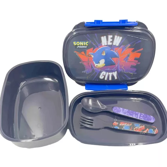 Sonic a sündisznó Get Me szendvicsdoboz + evőeszköz szett