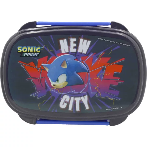 Sonic a sündisznó Get Me szendvicsdoboz + evőeszköz szett
