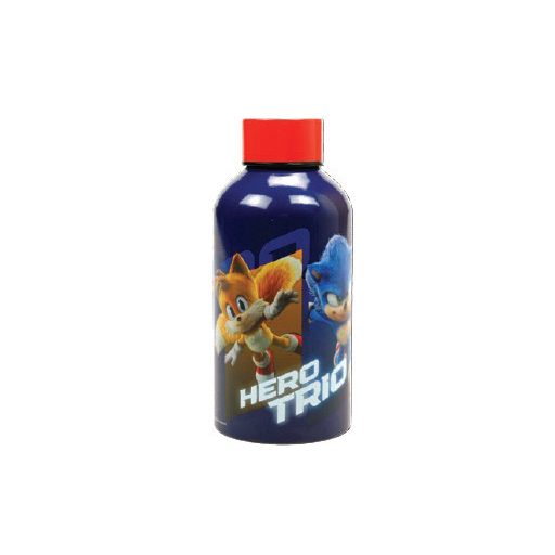 Sonic a sündisznó Hero Trio alumínium kulacs csavaros kupakkal 500 ml