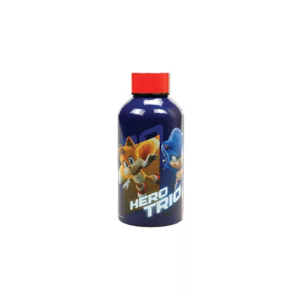 Sonic a sündisznó Hero Trio alumínium kulacs csavaros kupakkal 500 ml