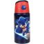 Sonic a sündisznó Brawn alumínium szívószálas kulacs akasztóval 500 ml