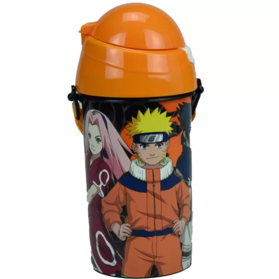 Naruto Fire műanyag szívószálas kulacs akasztóval 500 ml Naruto Fire műanyag szívószálas kulacs akasztóval 500 ml