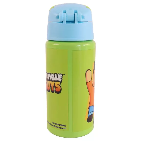 Stumble Guys All Day alumínium szívószálas kulacs akasztóval 500 ml