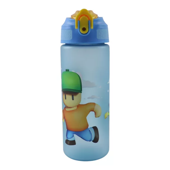 Stumble Guys Hat műanyag matt szívószálas kulacs 600 ml Stumble Guys Hat műanyag matt szívószálas kulacs 600 ml