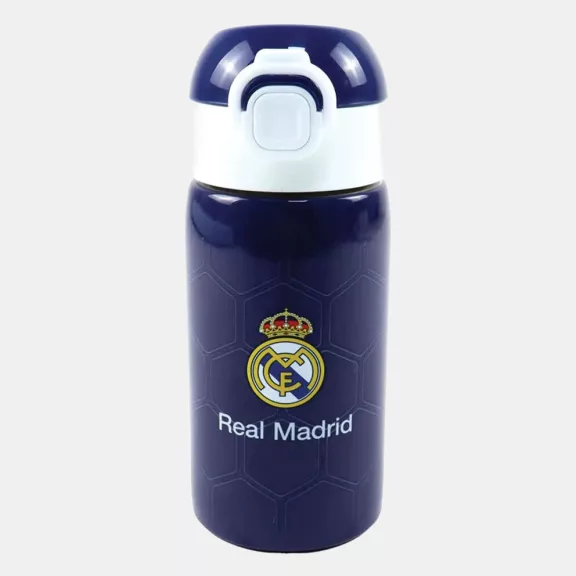 Real Madrid Blue alumínium szívószálas kulacs 500 ml Real Madrid Blue alumínium szívószálas kulacs 500 ml