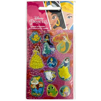 Disney Hercegnők Shining Pink hologrammos matrica szett