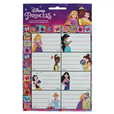 Disney Hercegnők Spring füzetcímke matricával 16 db-os