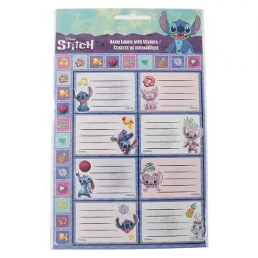   Disney Lilo és Stitch, A csillagkutya Aliens füzetcímke matricával 16 db-os