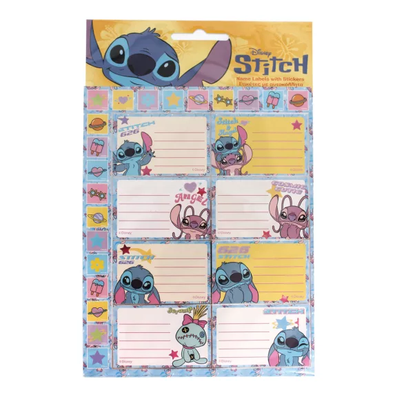 Disney Lilo és Stitch, A csillagkutya Universe füzetcímke matricával 16 db-os Disney Lilo és Stitch, A csillagkutya Universe füzetcímke matricával 16 db-os