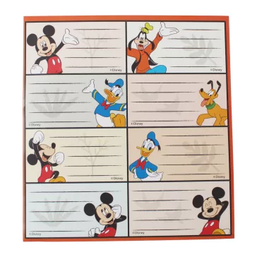 Disney Mickey Fun füzetcímke 16 db-os