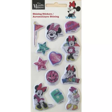 Disney Minnie Chill csillogó pufi szivacs matrica szett