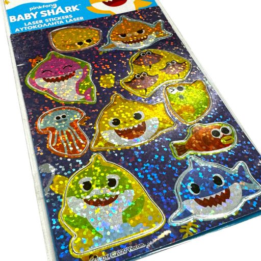 Baby Shark Aquatic hologrammos matrica szett