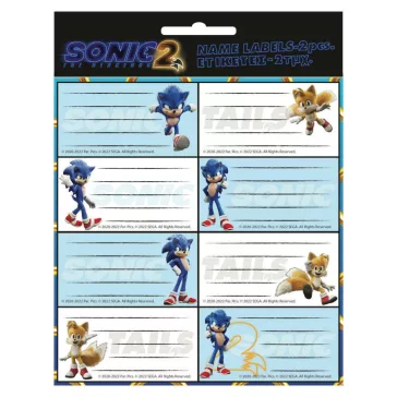 Sonic a sündisznó Speed füzetcímke 16 db-os
