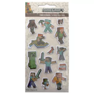 Minecraft Adventures pufi szivacs matrica szett
