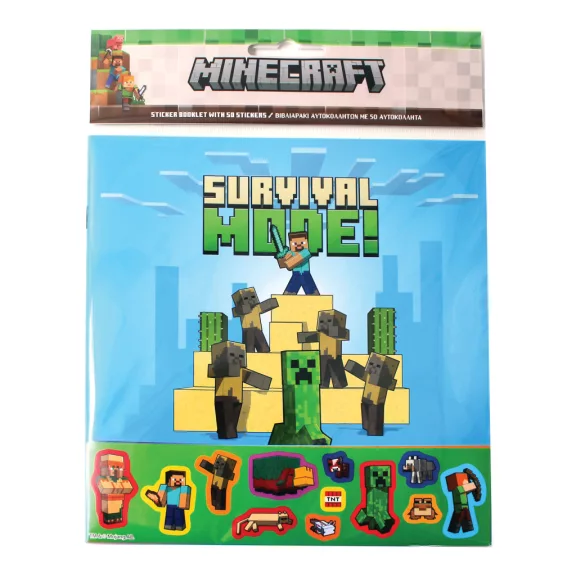 Minecraft Adventures matricás album 50 db matricával Minecraft Adventures matricás album 50 db matricával