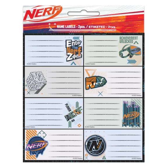 Nerf Player füzetcímke 16 db-os Nerf Player füzetcímke 16 db-os