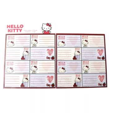 Hello Kitty Apple füzetcímke 16 db-os