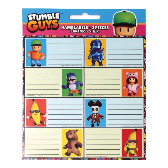 Stumble Guys Killer Size füzetcímke 16 db-os Stumble Guys Killer Size füzetcímke 16 db-os